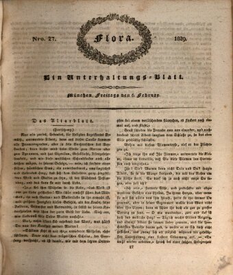 Flora (Baierische National-Zeitung) Freitag 6. Februar 1829