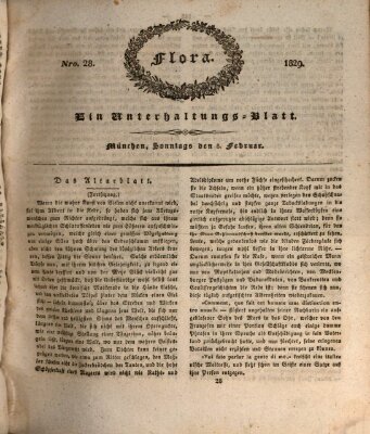 Flora (Baierische National-Zeitung) Sonntag 8. Februar 1829