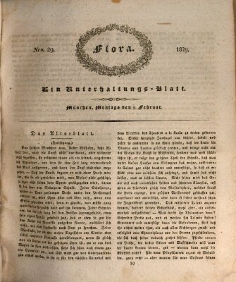 Flora (Baierische National-Zeitung) Montag 9. Februar 1829