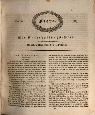 Flora (Baierische National-Zeitung) Dienstag 10. Februar 1829