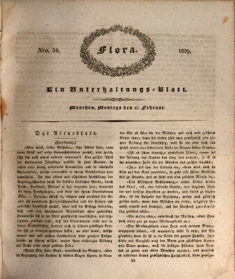 Flora (Baierische National-Zeitung) Montag 16. Februar 1829