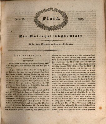 Flora (Baierische National-Zeitung) Dienstag 17. Februar 1829