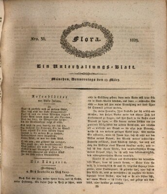 Flora (Baierische National-Zeitung) Donnerstag 19. März 1829