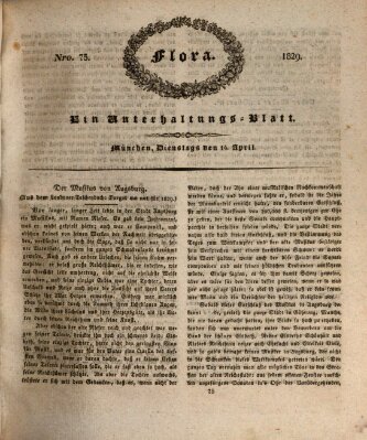 Flora (Baierische National-Zeitung) Dienstag 14. April 1829