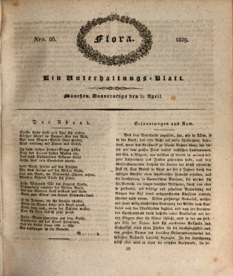 Flora (Baierische National-Zeitung) Donnerstag 30. April 1829