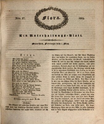 Flora (Baierische National-Zeitung) Freitag 1. Mai 1829