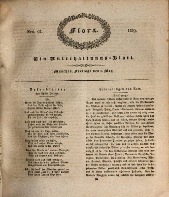 Flora (Baierische National-Zeitung) Freitag 8. Mai 1829