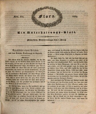 Flora (Baierische National-Zeitung) Donnerstag 4. Juni 1829