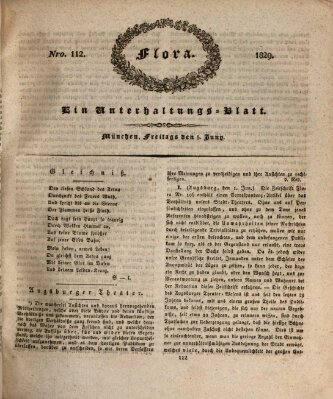 Flora (Baierische National-Zeitung) Freitag 5. Juni 1829