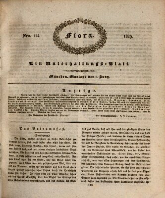 Flora (Baierische National-Zeitung) Montag 8. Juni 1829