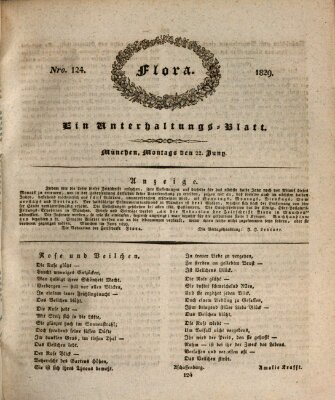 Flora (Baierische National-Zeitung) Montag 22. Juni 1829