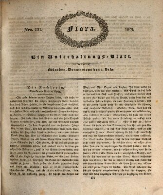 Flora (Baierische National-Zeitung) Donnerstag 2. Juli 1829