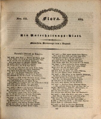 Flora (Baierische National-Zeitung) Dienstag 4. August 1829