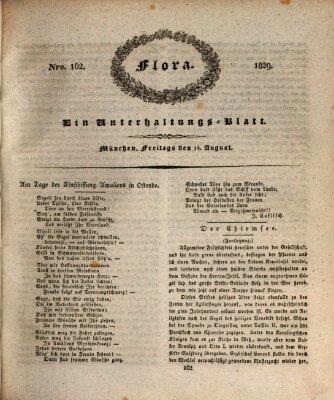 Flora (Baierische National-Zeitung) Freitag 14. August 1829