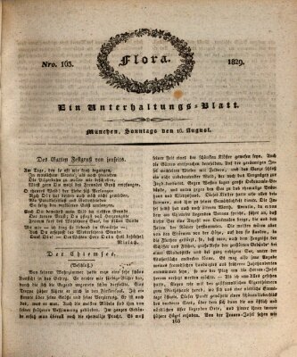 Flora (Baierische National-Zeitung) Sonntag 16. August 1829