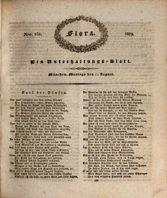 Flora (Baierische National-Zeitung) Montag 17. August 1829