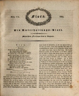 Flora (Baierische National-Zeitung) Freitag 28. August 1829