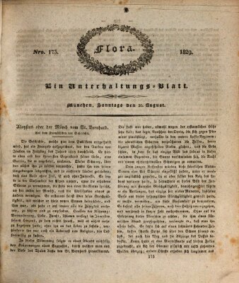 Flora (Baierische National-Zeitung) Sonntag 30. August 1829