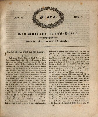 Flora (Baierische National-Zeitung) Freitag 18. September 1829