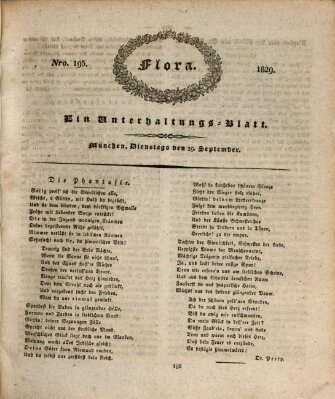 Flora (Baierische National-Zeitung) Dienstag 29. September 1829