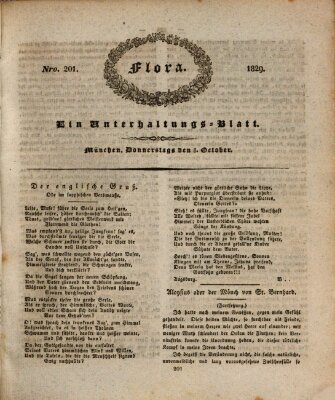 Flora (Baierische National-Zeitung) Donnerstag 8. Oktober 1829