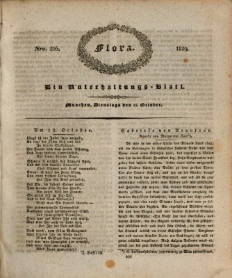 Flora (Baierische National-Zeitung) Dienstag 13. Oktober 1829