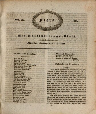 Flora (Baierische National-Zeitung) Freitag 23. Oktober 1829