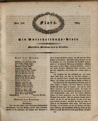 Flora (Baierische National-Zeitung) Montag 26. Oktober 1829