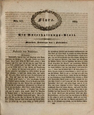 Flora (Baierische National-Zeitung) Sonntag 8. November 1829