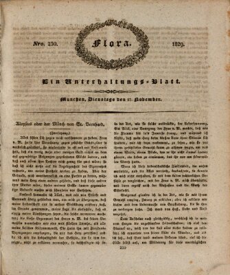 Flora (Baierische National-Zeitung) Dienstag 17. November 1829