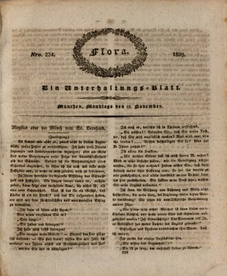 Flora (Baierische National-Zeitung) Montag 23. November 1829