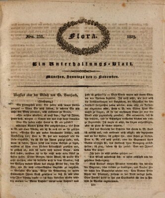 Flora (Baierische National-Zeitung) Sonntag 29. November 1829