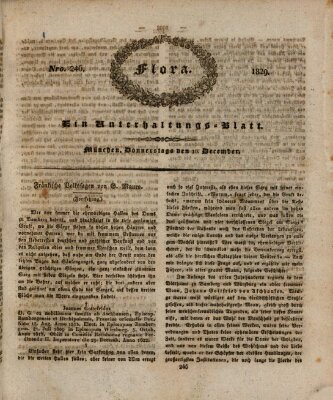 Flora (Baierische National-Zeitung) Donnerstag 10. Dezember 1829