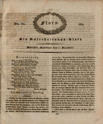 Flora (Baierische National-Zeitung) Montag 21. Dezember 1829