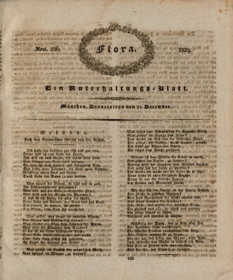 Flora (Baierische National-Zeitung) Donnerstag 24. Dezember 1829