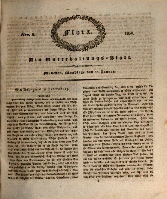 Flora (Baierische National-Zeitung) Montag 11. Januar 1830