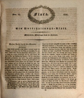 Flora (Baierische National-Zeitung) Montag 18. Januar 1830