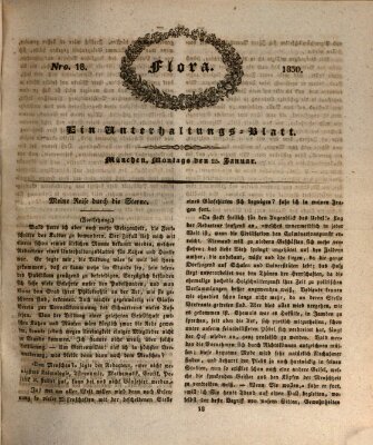 Flora (Baierische National-Zeitung) Montag 25. Januar 1830