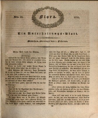 Flora (Baierische National-Zeitung) Montag 1. Februar 1830