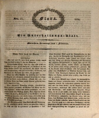 Flora (Baierische National-Zeitung) Sonntag 7. Februar 1830