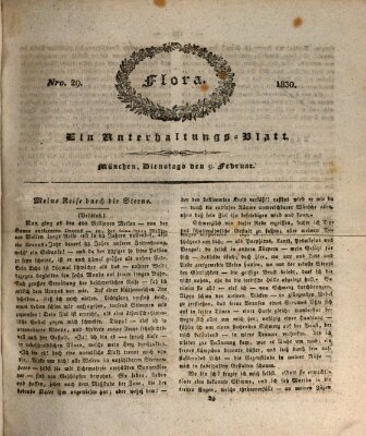 Flora (Baierische National-Zeitung) Dienstag 9. Februar 1830