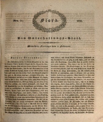 Flora (Baierische National-Zeitung) Freitag 12. Februar 1830