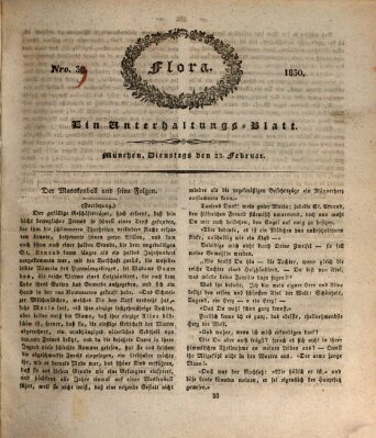 Flora (Baierische National-Zeitung) Dienstag 23. Februar 1830