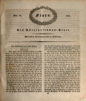 Flora (Baierische National-Zeitung) Sonntag 28. Februar 1830