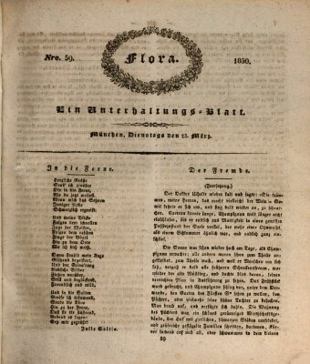 Flora (Baierische National-Zeitung) Dienstag 23. März 1830