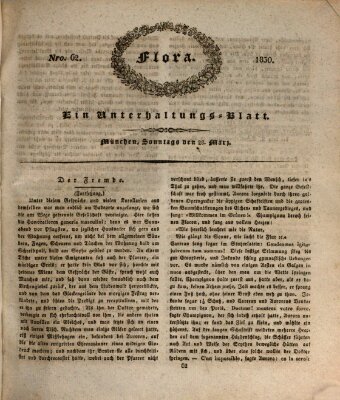 Flora (Baierische National-Zeitung) Sonntag 28. März 1830