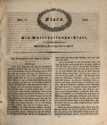 Flora (Baierische National-Zeitung) Freitag 9. April 1830