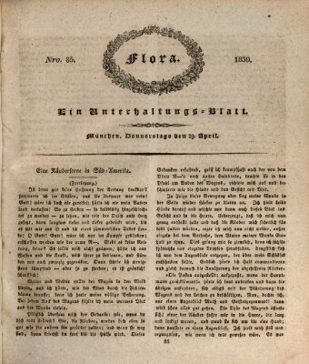 Flora (Baierische National-Zeitung) Donnerstag 29. April 1830