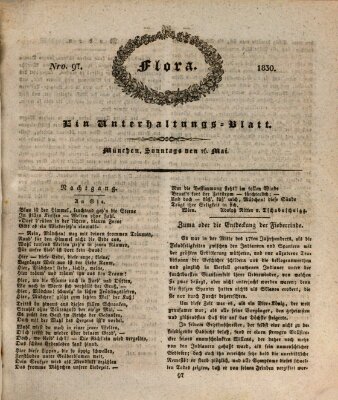 Flora (Baierische National-Zeitung) Sonntag 16. Mai 1830