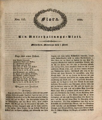 Flora (Baierische National-Zeitung) Montag 7. Juni 1830